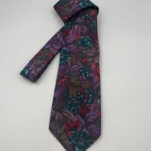 Oleg Cassini Neck‎ Tie Vintage Collection Floral Silk Made In USA